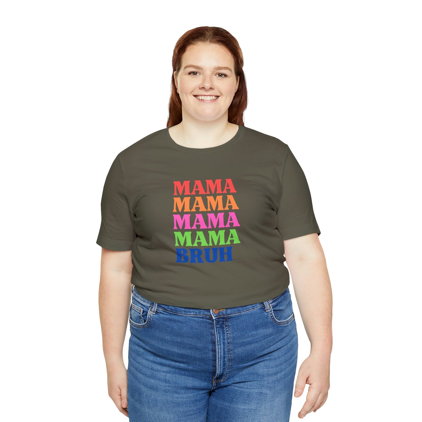 Mama Bruh Jersey Short Sleeve Tee