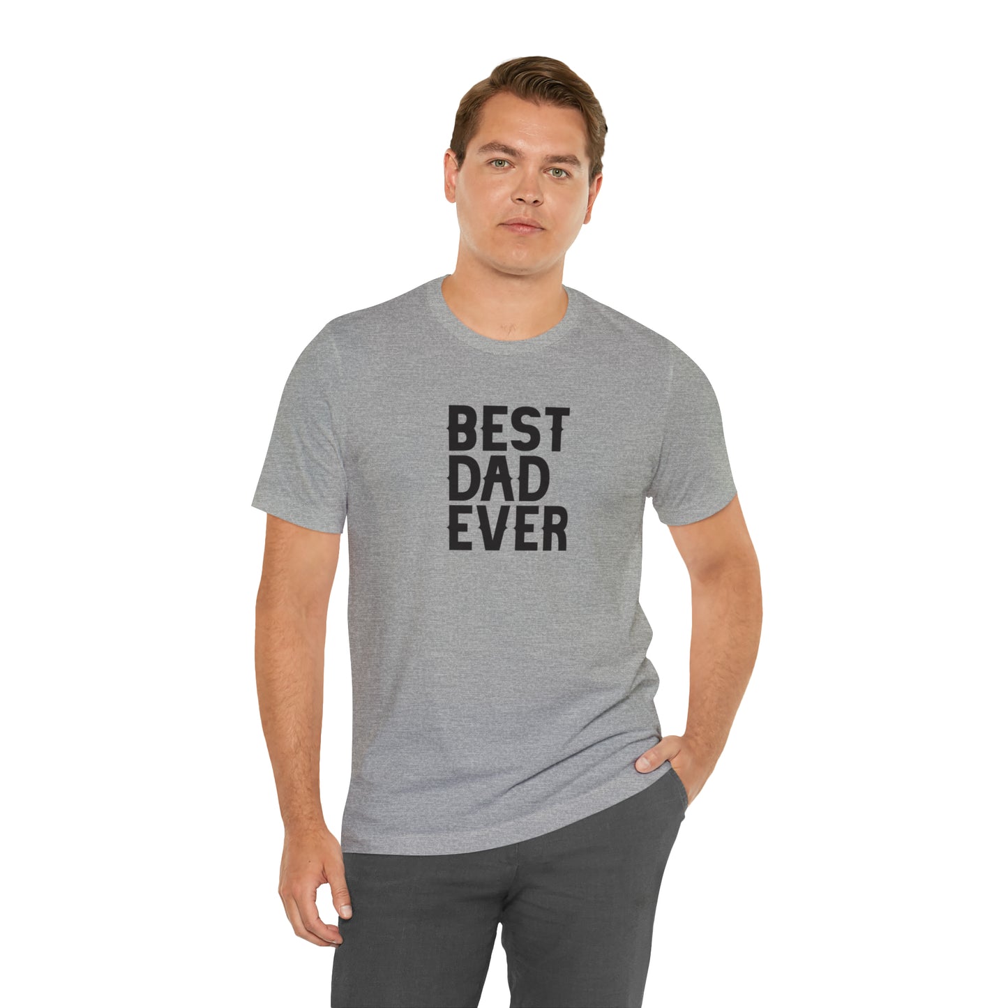 Best Dad Ever Jersey Short Sleeve Tee