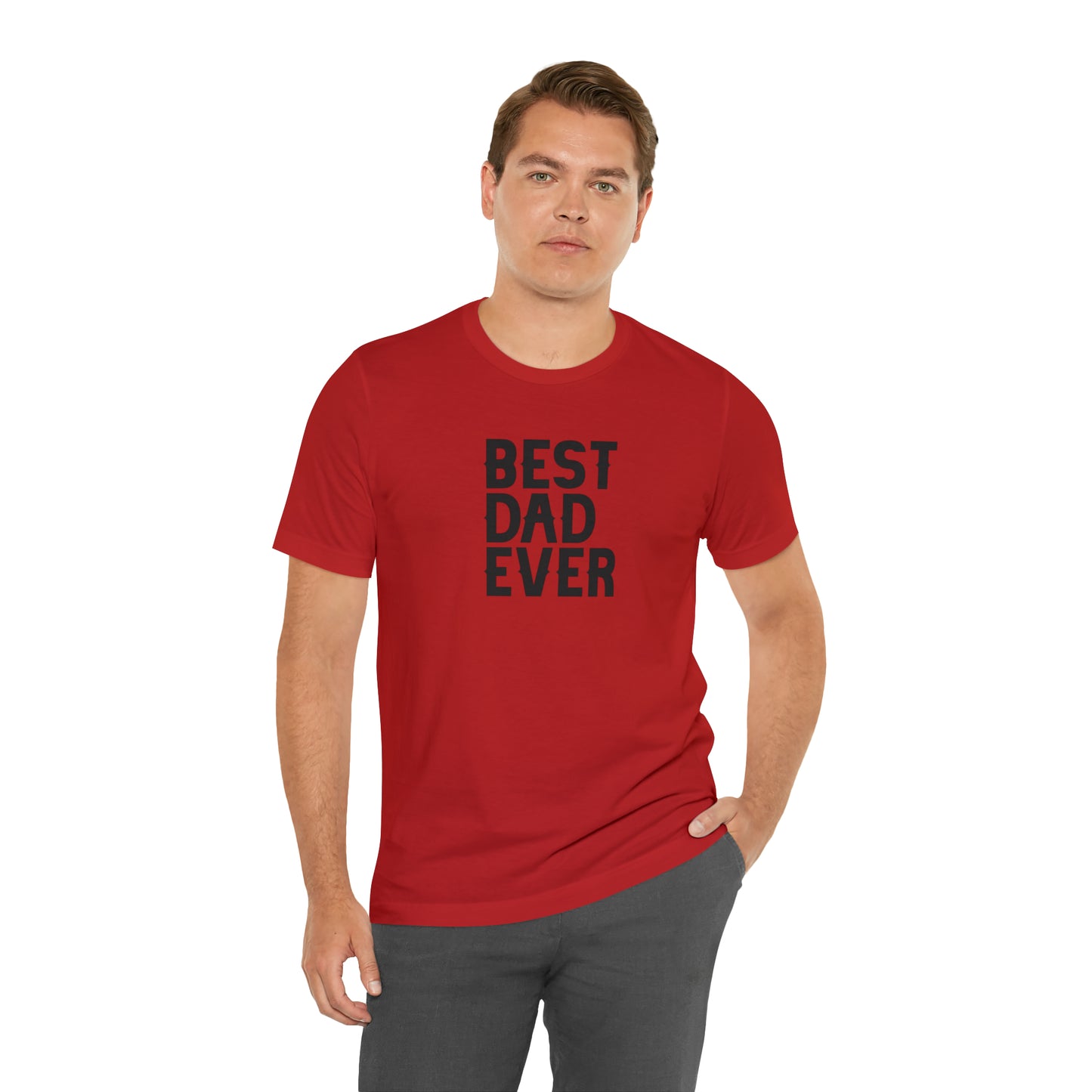 Best Dad Ever Jersey Short Sleeve Tee