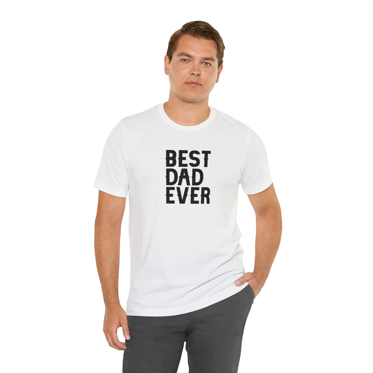 Best Dad Ever Jersey Short Sleeve Tee