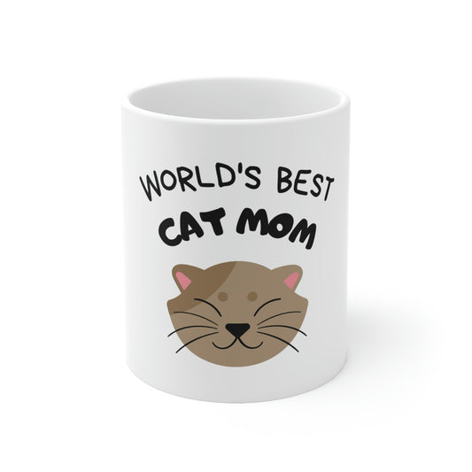 World's Best Cat Mom Ceramic Mug 11oz