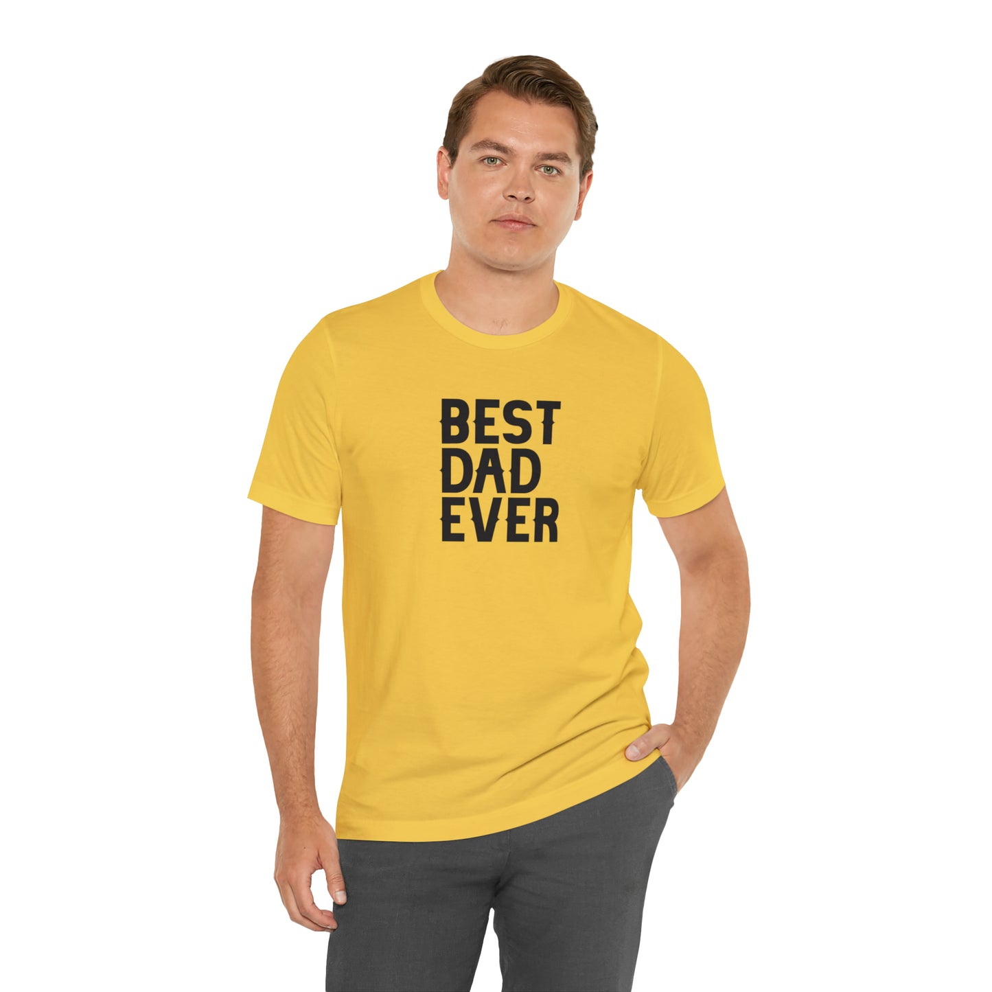 Best Dad Ever Jersey Short Sleeve Tee